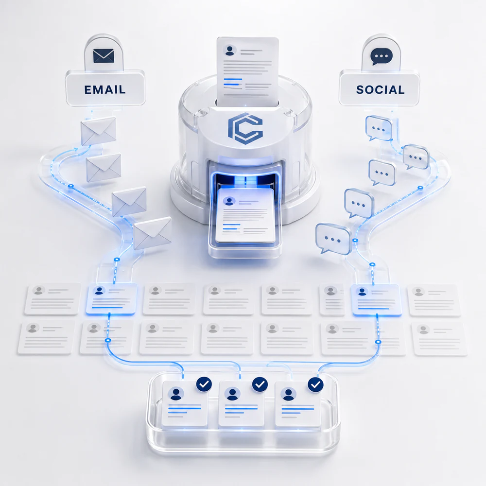 Автоматизация персональных холодных продаж через email и социальные сети